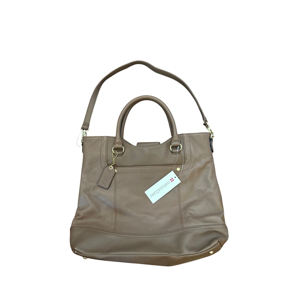 Naturalizer NWT Brown Leather Satchel Shoulder Bag Crossbody Purse $129 MSRP